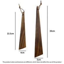 1 pieza Espátula doméstica, se puede colgar para guardarla, espátula para cocinar a la plancha para exteriores, utensilios de cocina espátula para freír - color madera - Ver 8