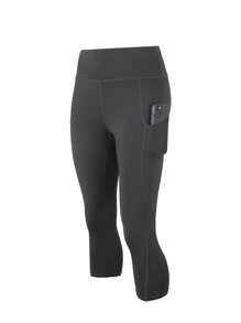 3pcs/Set Pocket Decorated Form-Fitting Plus Size Printed High Waist Slimming Yoga Pants, Tight Fit Sports Cropped Leggings