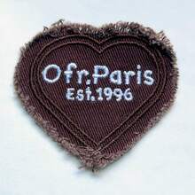 4 Pieces Of Denim Heart-Shaped Hand Sewn Embroidery Patches, Clothes, Dresses, Hats, Shoes, Curtains, Sewn Decorations, DIY Crafts, Bags, Pants Heart Patches