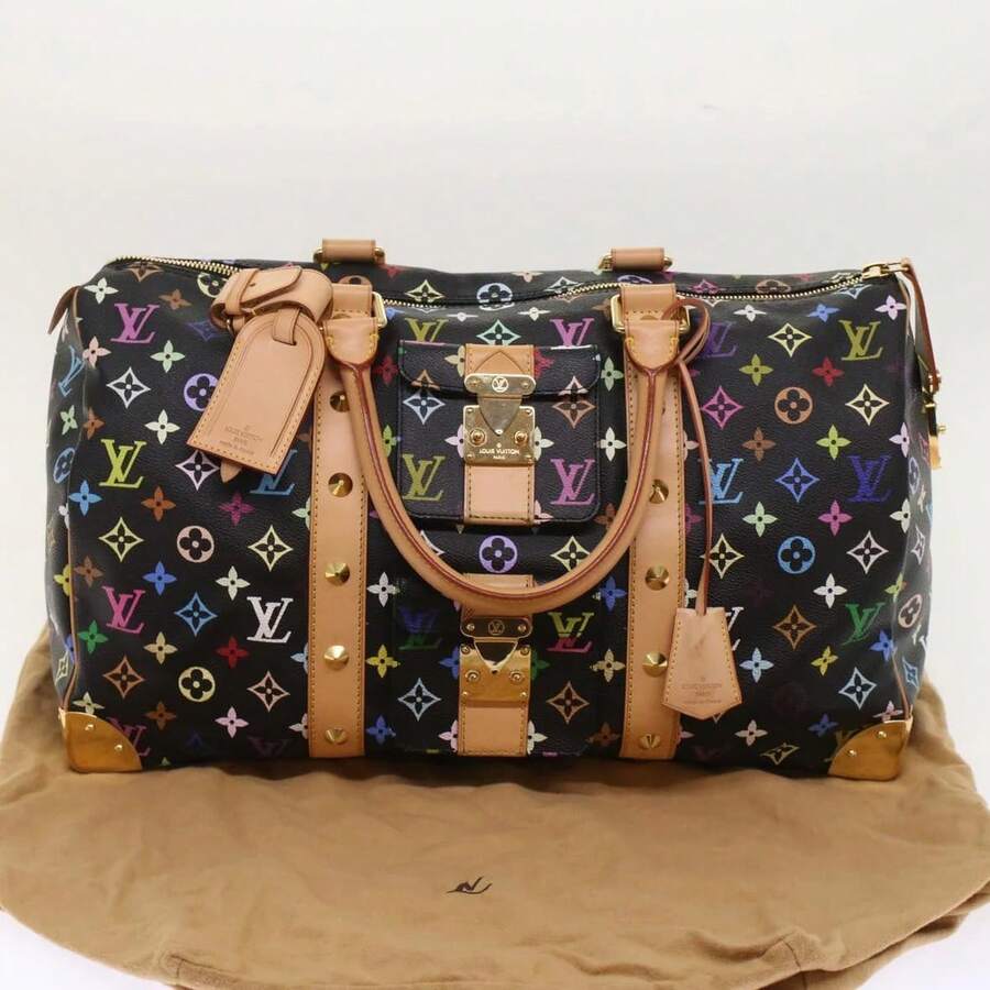 Pre-Owned Authentic Louis Vuitton Monogram Multicolor Keepall 45 Boston Bag - 彩色 - 查看 1