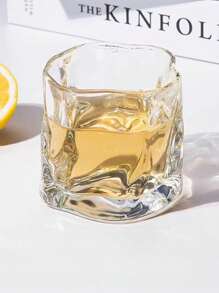 2pcs Twist Glass Cup, Summer Highly Attractive Glass Cup, Beer Cup, Twisted Deformed Cup, Water Cup, Summer Cool Cup, Back To School Supplies