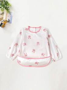 Infant Long Sleeve Bib, Baby Feeding & Painting Protective Smock - Multicolor - View 2