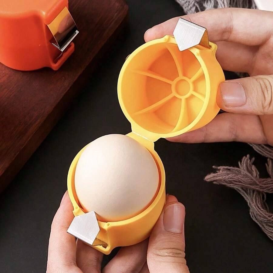 1pc Easy Clean Eggshell Separator - Quick Peel & Yolk Splitter, Essential For Kitchen Baking - Multicolor - View 1