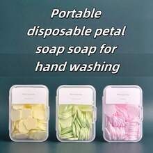 1 片/2 片花香洗手皂片，便携式一次性抗菌皂纸，持久留香，适合户外旅行、海滩、露营、钓鱼、商务旅行