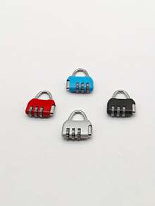 三位密码锁，高品质金属密码锁，三位密码挂锁，行李金属密码锁，迷你防盗锁，抽屉锁，旅行和健身房储物柜的理想配件 - 彩色 - 查看 5