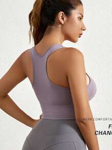 3pcs/Set Women Colorful Wireless Shockproof Sports Bra For Running, Fitness, Yoga