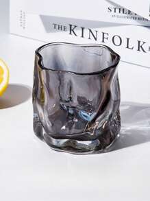 2pcs Twist Glass Cup, Summer Highly Attractive Glass Cup, Beer Cup, Twisted Deformed Cup, Water Cup, Summer Cool Cup, Back To School Supplies