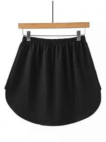 1 pezzo Allungatore di vita elastico, allungatore di camicia per donna, falsa gonna allungabile con volant regolabile