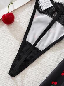 Set de 2 piezas de lencería con camisón y bata sexy para mujer