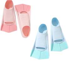 Pinne in silicone per nuoto, pinne corte per addestramento subacqueo, snorkeling e immersioni in apnea per adulti, accessori essenziali per la spiaggia, accessori per la piscina