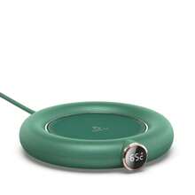 USB Tischbecher Wärmer Pad [3-Stufen Smarte Temperaturkontrolle] | 55-75°C konstante Temperatur Milcherwärmung | Büro & Zuhause Tassen Heizplatte | Digitale Anzeige Verbrühschutz Isolationsplatte | Kaffee & Milch Warm Getränke Essentielle