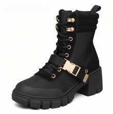 Skechers Moderne Komfort Winter Serie Damen Mode Stiefel für Herbst und Winter mit Plüsch und Wärme, beliebte Dicksohlen Britischer Stil modische schwarze Kurzstiefel