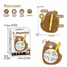 1 件儿童卡通磁性钢球画板钥匙扣、烦躁玩具、海豚/鳄鱼图案、创意、有趣、益智玩具、节日礼物 - 磁吸畫板 - 查看 13