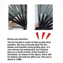 1pc Fan, Bohemian Style Hand Fan Suitable For Line Dance And Performance, Foldable And Portable Plastic Design Summer Cooling,Beach,Travel