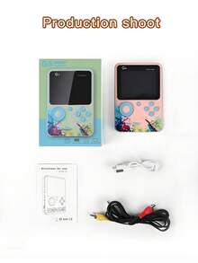 SN Classic Retro 500-In-1 Handheld Game Console (G5 Gray) - TV Connectable, Rechargeable Battery, Compact & Lightweight Portable Gaming Device - xám+Chơi đơn - Xem 4