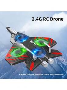 Avión radiocontrolado de 2 canales y 2.4G con giroscopio, avión planeador RC, juguete regalo