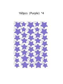 1120/840/560/280 Pcs Star Stickers, Back To School,Halloween & Christmas Decoration Stickers, Colorful Five-Pointed Star Stickers For Party, Holiday Photo Decoration, Face Decor Stickers (1 Sheet Per Color), For Decoration Only (Not For Makeup)2000/1400/160/80/40