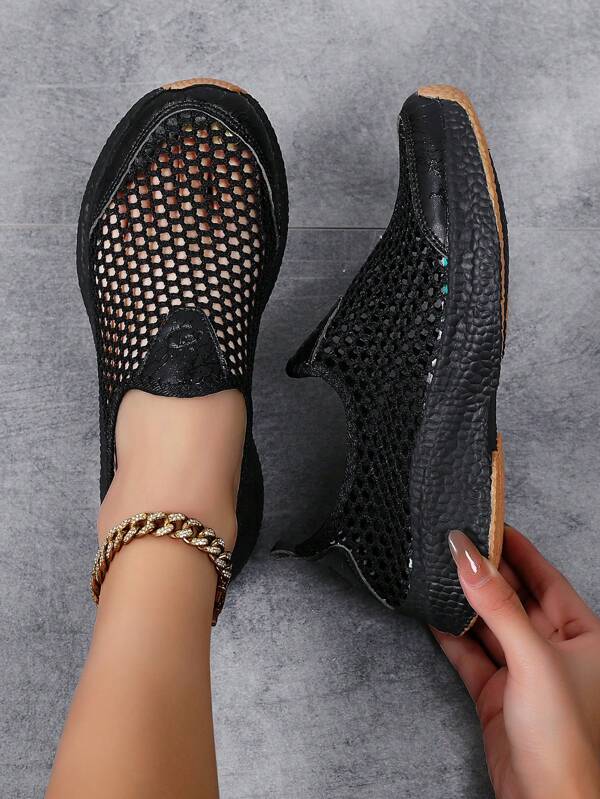 أحذية رياضية كاجوال للسيدات ،أحذية رياضية خفيفة الوزن وقابلة للتنفس مع مرونة ، صيفية