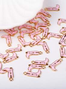 10 件/包高跟鞋形状吊坠 DIY 珠宝配件 适用于项链手链装饰