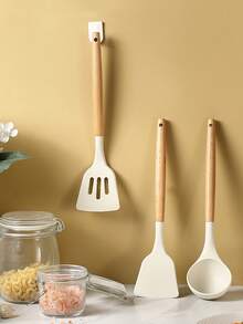 厨房用具套装，3 件套不粘硅胶厨房烹饪用具，厨房铲子烹饪用具套装，硅胶厨房小工具 - 彩色 - 查看 11