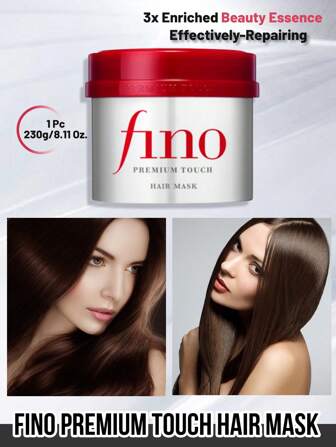 Fino 优质触感发膜，3 倍浓缩美容精华，深层渗透，快速吸收，有效修复，易于使用