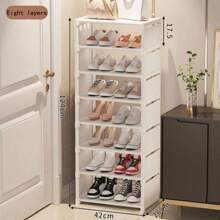 1pc Simple Dust-Proof Shoe Rack, Multi-Tier Economical Home & Dorm Storage, Large Capacity Space-Saving, Assemble For Entryway