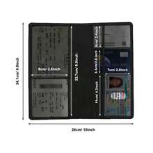 حافظة لبطاقة تسجيل السيارة وبطاقة التأمين مع إغلاق مغناطيسي، منظم مستندات صندوق قفازات السيارة، محفظة جلد اصطناعي فاخر لرخصة القيادة، للمستندات والبطاقات والرخص