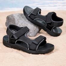 Nouveaux sandales décontractées d'été pour hommes, chaussures de plage légères et respirantes en EVA, style mode large