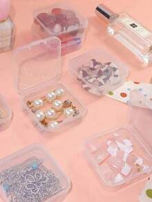 1 套 15 件迷你透明塑料收纳盒：非常适合整理小物件、珠宝、五金件、文具、DIY 工艺品返校 - 彩色 - 查看 4