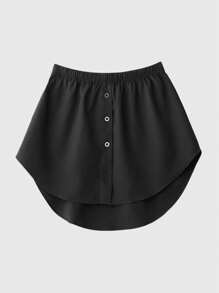 1 pezzo Allungatore di vita elastico, allungatore di camicia per donna, falsa gonna allungabile con volant regolabile