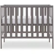 Obaby Bantam Space Saver Cot, White - Taupe Grey - View 2