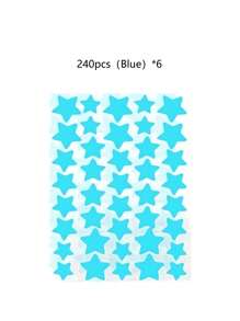 1120/840/560/280 Pcs Star Stickers, Back To School,Halloween & Christmas Decoration Stickers, Colorful Five-Pointed Star Stickers For Party, Holiday Photo Decoration, Face Decor Stickers (1 Sheet Per Color), For Decoration Only (Not For Makeup)2000/1400/160/80/40