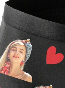 1pc Custom Boxers For Men, Personalized Men's Underwear, Festive Men's Underwear (Thanksgiving/Valentine's/Christmas/Birthday/Party), Customized Designs (Digital Printing/Tape/Heart/Cartoon), All-Over Print Trunks, Fun & Playful Styles (Animal Prints/Naughty Themes), Custom Boxer Briefs, Personalized Boxers For Husband, Plus Size Men's Boxers - Anniversary Gift, Wedding Gift, Couple Gift, Best Friend Gift, Gift For Boyfriend/Husband/Him