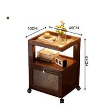 SHENGYE高端家具系列 几何美学楠木边桌 客厅沙发边柜 简约小茶几 卧室床头柜收纳架 家用客厅边桌 卧室床头柜收纳架 - 彩色 - 查看 15