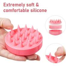 1pc Unisex Hair Washing Brush Suitable For Normal Hair, ABS Plastic Handle, Scalp Cleaning And Exfoliating Tool, Home Necessity, Body Care, Random Color