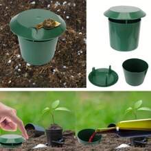 1pc/2pcs/4pcs/8pcs Plastic Snail Traps, Slug Catcher Tool, Harmless To Vegetables And Flowers, 3.94x4.33 Inches, Outdoor Snail Trap Box, Scary Crawler Trap, Plastic Garden Vegetable Slug Trap, Snail Trap Controller