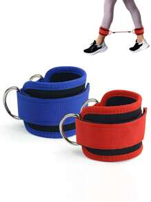 2pairs Fitness Ankle Strap Adjustable D-Ring Support Cuff Gym Leg Strength Exercises Buckle Pulley Sport Guards Safety Abductor, Ankle Strap Adjustable D-Ring Support Cuff Gym Leg Strength Exercises Buckle Pulley Safety Abductor Fitness Accessories, Fitness Ankle Strap Leg Workout Adjustable D-Ring Ankle Pullover Gym Workout Hip Leg Strength Exercise Foot Guard