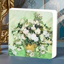 1 pieza/4 piezas Cuaderno de bocetos de Van Gogh, 200 páginas, papel en blanco, libreta de bocetos de viaje, portátil, dibujo a mano, libro de pintura DIY, pintura artística, suministros de pintura artística - 14 cm x 14 cm - Ver 10