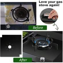 2pcs Reusable Gas Stove Burner Covers - Quick Clean, Stovetop Protector, Easy Cooking & Cleaning, Stove Top Protector (Random Color)