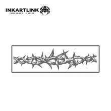 INKARTLINK - Revolutionary Tattoo Technology, Semi-Permanent Tattoos, Thorn Arm Band, Realistic Tattoos, Heart Tattoos, Temporary Tattoos, Waterproof, Authentic Tattoo Appearance, Niche Design Tattoos, Juice Tattoos, Plant Tattoos - Black - View 4