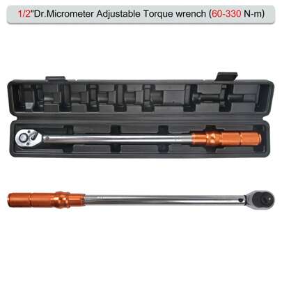 Torque Wrench Micrometer Style 1/2" Drive 60-330Nm Calibrated