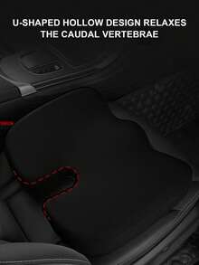 1pc Memory Sponge Car Seat Cushion - Comfortable Driving, Relief Of Tailbone Pain, Driver's Seat Cushion, Suitable For Cars, Offices, Wheelchairs, Game Chairs, Travel - Non-Slip - one-size - View 9