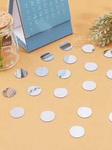 20/50/100/200pcs, 2cm Circular Acrylic Mirror Mosaic Tiles, 3D Crystal, Fashion Rhinestone Mirror Wall Sticker, Home Peel And Stick Geometric Wall Decor, For Bedroom, Living Room, Bathroom Decor, Glass Face, Shiny Sparkle, Reusable, DIY Jewelry Making, Party Craft, Phone Case, Gift Craft Decorative Sticker, Portrait Mirror Tile, Multi-Surface Installation Stickers