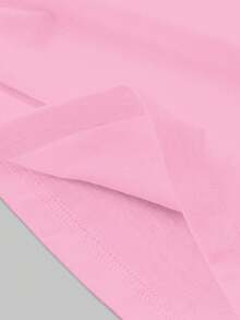 夏季健身动力：粉色 T 恤上的健身主题印花激发您的健身之旅 - 粉色 - 查看 3