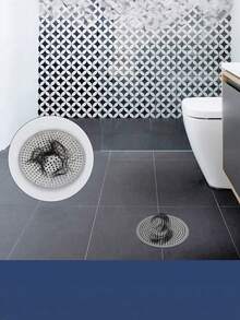 Hair Catcher/Drain Strainer/Shower Drain Cover For Bathroom Floor Drain, Stainless Steel And Silicone