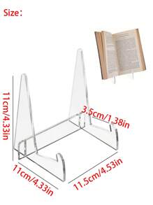 1 pièce Support multi-fonctions en acrylique transparent - Support pour livre, téléphone, tablette et cadre photo