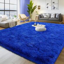 Area Rugs For Living Room, Large Fluffy Blue Rug For Bedroom, Soft Shag Shaggy Fuzzy Carpets For Boys And Girls Dorm Room Home Decor