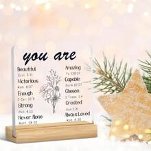 1 Piece, Religious Catholic Spiritual Gifts, Acrylic Creative Desktop Decorations, Multi-Functional Living Room And Office Decorations, Suitable For Christian Women Birthday Gifts, Mother's Day Gifts, Christmas Gifts