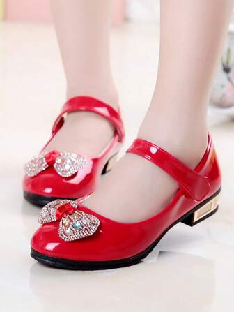 Girls' Leather Shoes, Spring/Autumn 2025, Small Leather Shoes, Shoes, British Style, Girls' Children's Princess Shoes, Round Toe, Daily, Dance, Outdoor, Back To School Girls' School Shoes