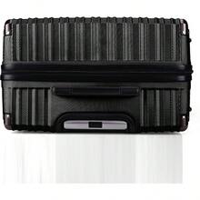 Large Suitcase Hard Shell | Aluminum Telescopic Handle | TSA 3 Digit Combination Lock | 4 Dual Spinner Wheels | Lightweight Suitcase Large. (Black, Large 28") - Black - View 8